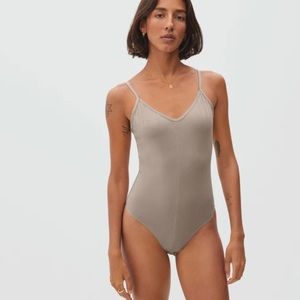 Everlane The Cami Body Suit Medium in Burnt Sugar